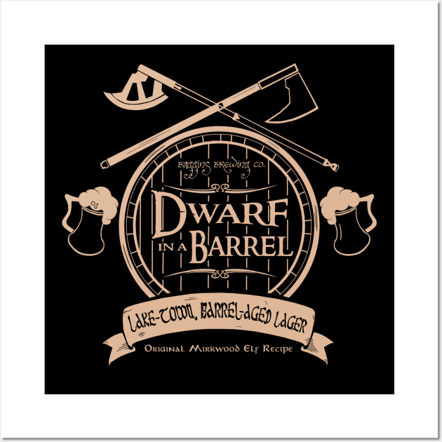 Dwarf in a Barrel Wall Art by dashape80